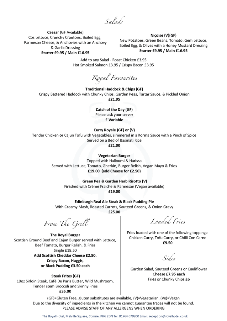 The Royal Hotel Comrie Menu - Main Menu Sept 2026_Page_2 The Royal Hotel Comrie Menu - Main Menu Sept 2026 Page 2